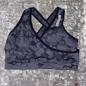 Gymshark splotched camo sports bra